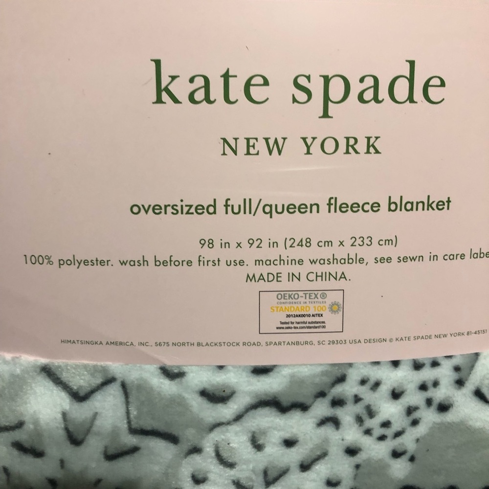 🛍SOLD🛍Kate spade ♠️ full/queen blanket - Picture 3 of 3